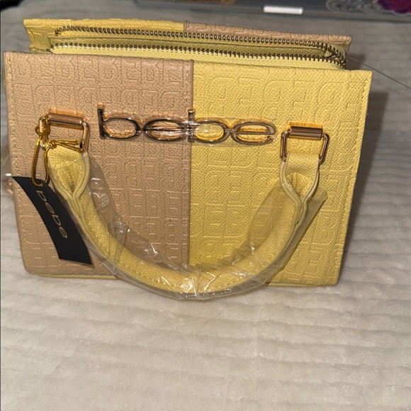 Bebe Two-Tone Blonde Mini Satchel - Picture 7 of 8